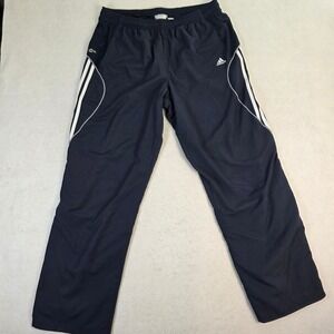 Adidas Mens XL Track Pants Navy Blue Excellent ClimaCool Mesh Lined Ankle Zip